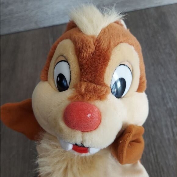 Vintage Mattel Disney Chip & Dale Rescue Ranger Hand Puppet Plush Stuffed Toy 8" - Picture 4 of 4